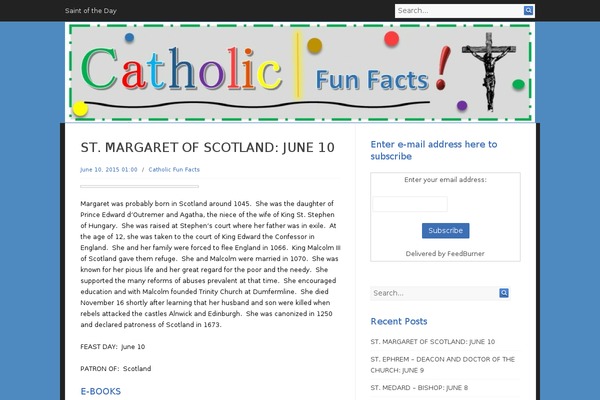 catholicfunfacts.com site used Philosophy-blog