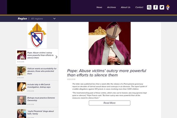 catholicvirginian.org site used Cathva