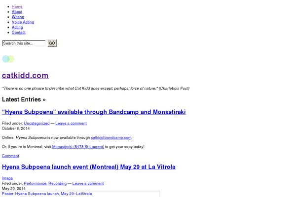 Site using Audiotheme plugin
