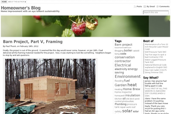 WordPress website example screenshot