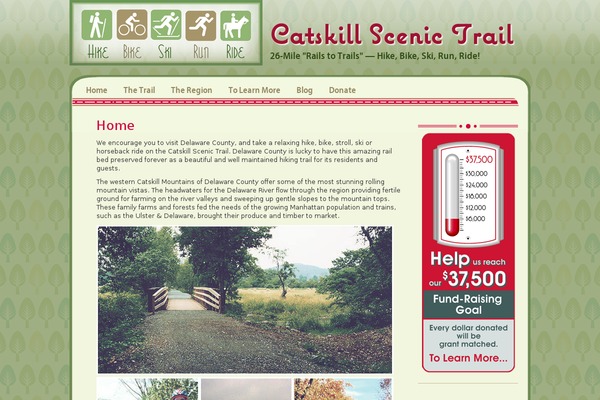 catskillscenictrail.org site used Aesthete
