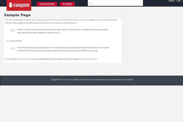 Code theme site design template sample