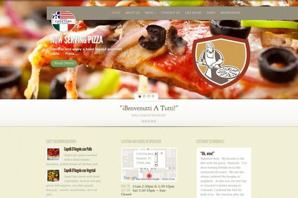 Savory theme site design template sample