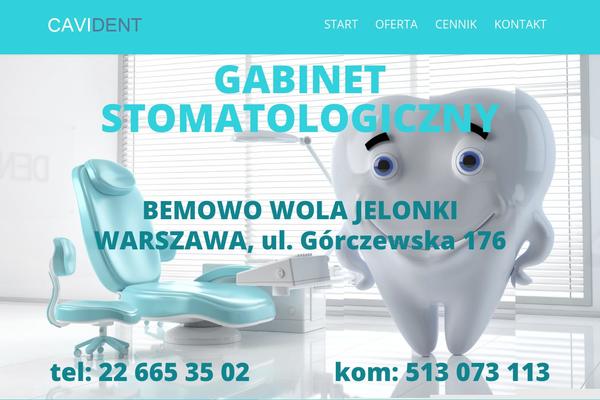 cavident.pl site used Astra
