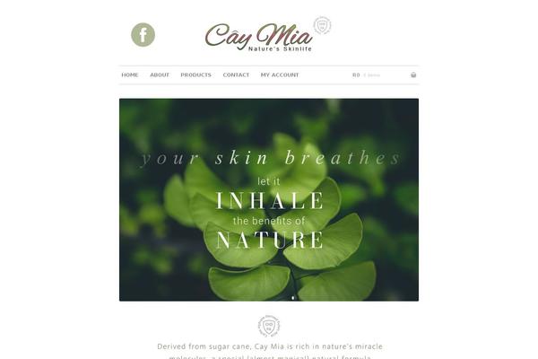 Storefront Child theme site design template sample