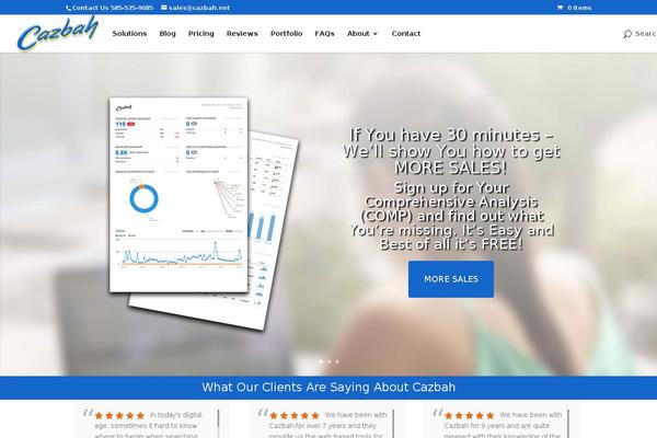 Divi Child theme site design template sample