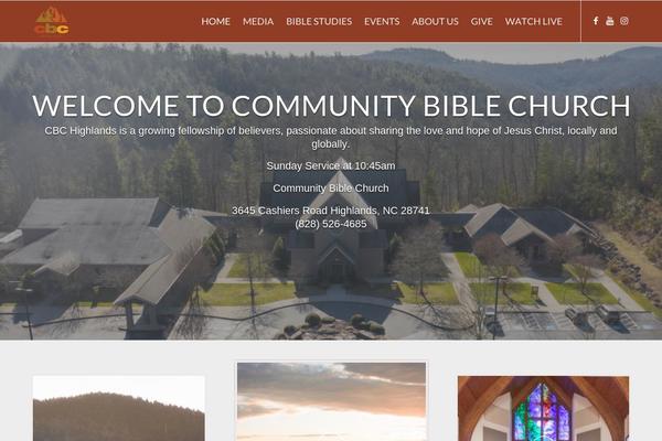 cbchighlands.com site used Cbc_theme