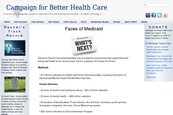 cbhconline.org site used Blogrow
