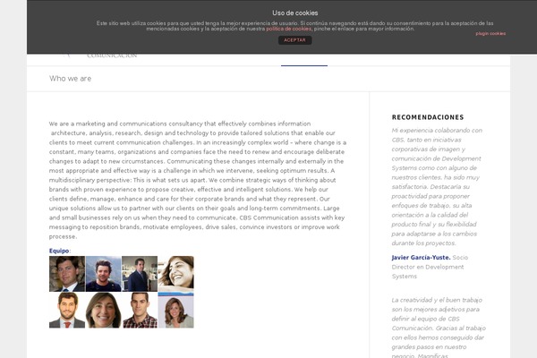 cbscomunicacion.com site used Innomerce
