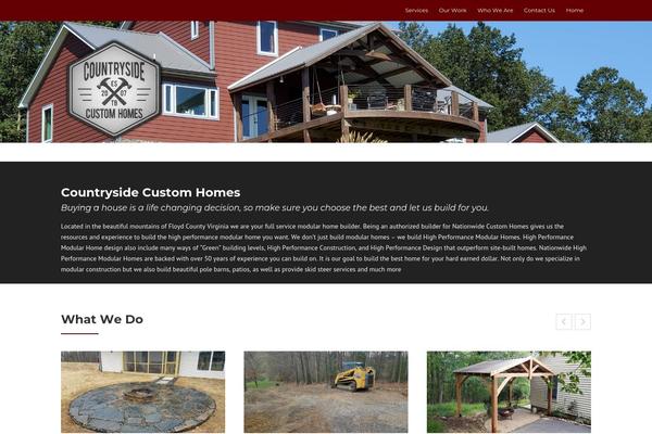 Construction theme site design template sample