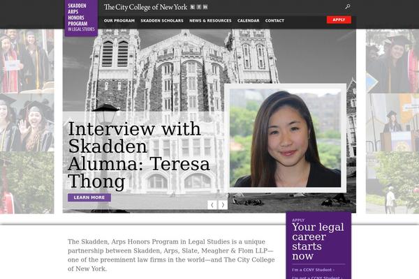 ccnyskaddenprogram.org site used Ccny