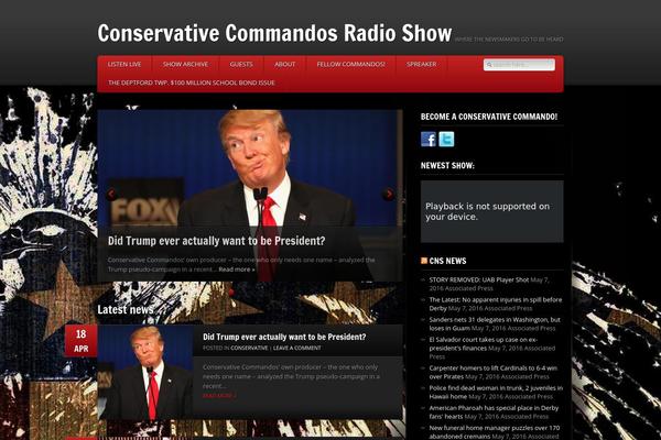 Site using Compact WP Audio Player plugin