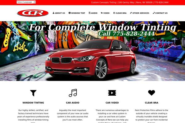 Shadow theme site design template sample