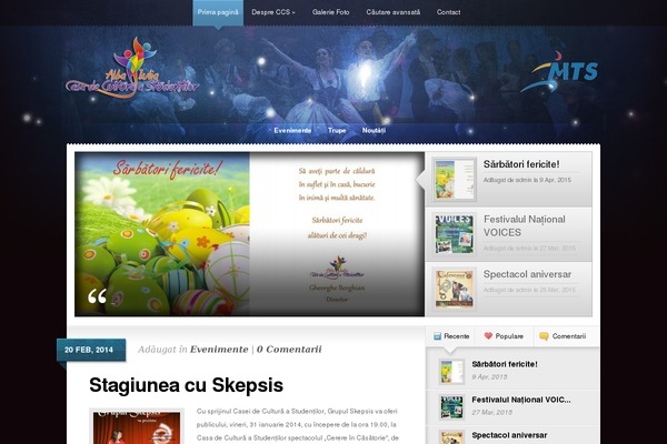 Glow theme site design template sample