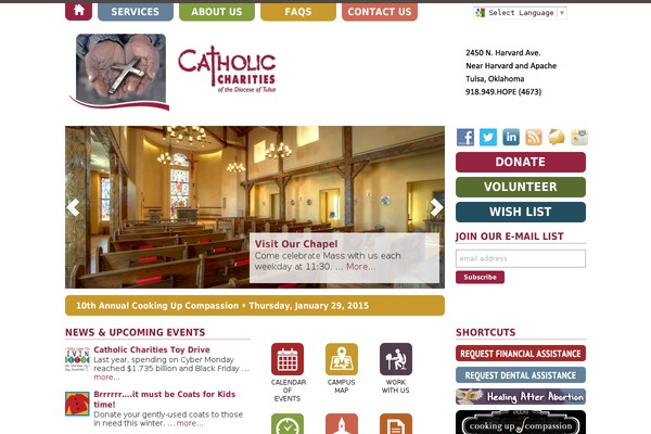 cctulsa.org site used Catholic-charities