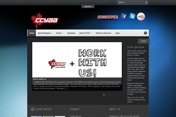 Continuum theme site design template sample