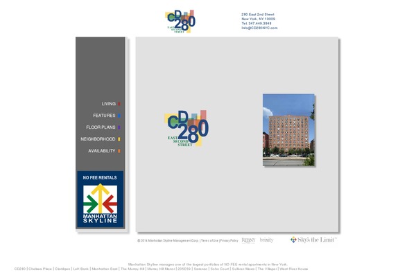 Manhattan-skyline theme site design template sample