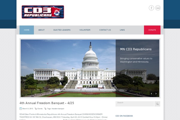Politician theme site design template sample