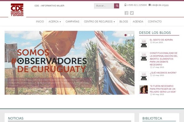 cde.org.py site used Cde