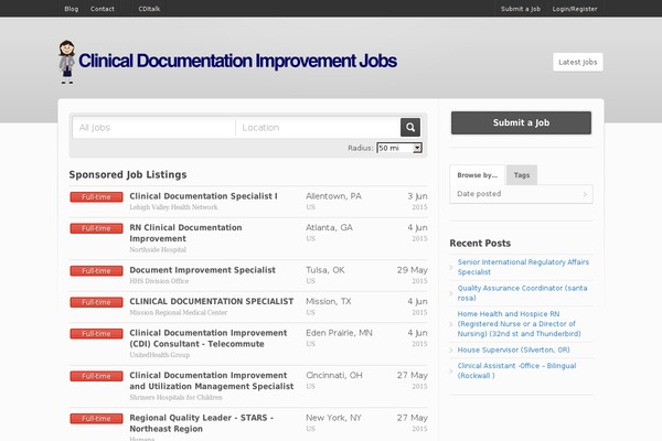Jobroller theme site design template sample