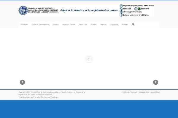 Accelerate theme site design template sample