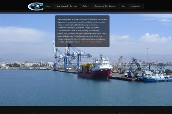Storm theme site design template sample