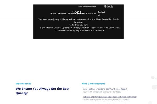 Site using Vertical News Scroller plugin