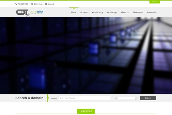 Megahost theme site design template sample