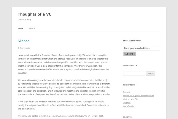 Site using Feedburner Email Subscription plugin