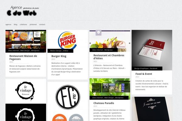 Gridly theme site design template sample