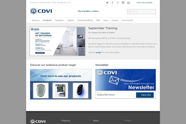 cdvi.co.uk site used Cdvi