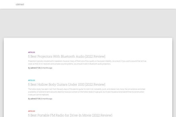 Hestia theme site design template sample