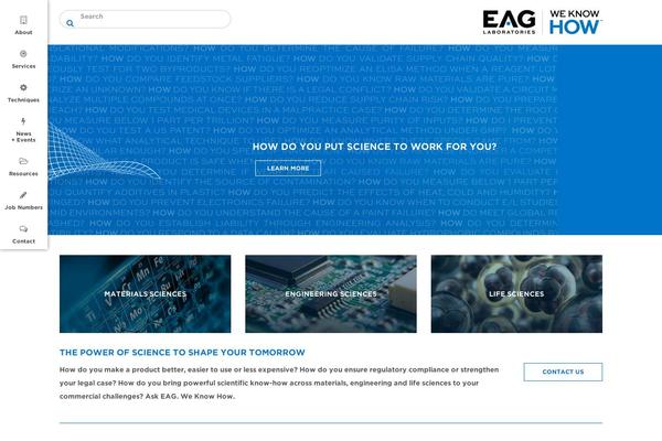 Eag theme site design template sample
