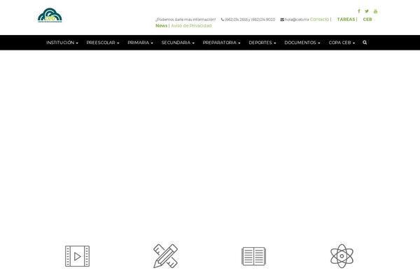 Academia theme site design template sample