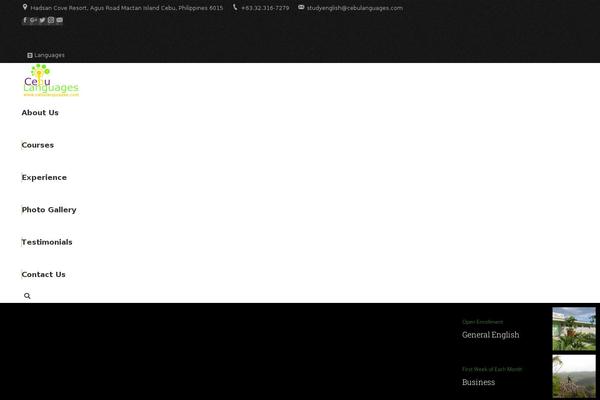 The7 Child theme site design template sample