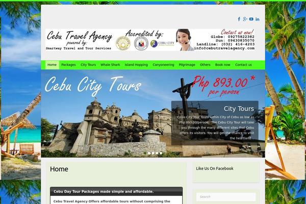 Travelify theme site design template sample