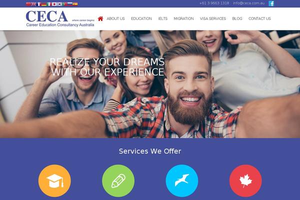 Kinder theme site design template sample