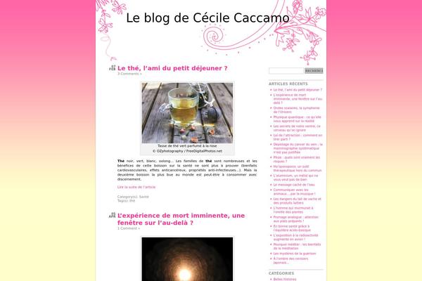 cecilecaccamo.com site used Sunset-theme