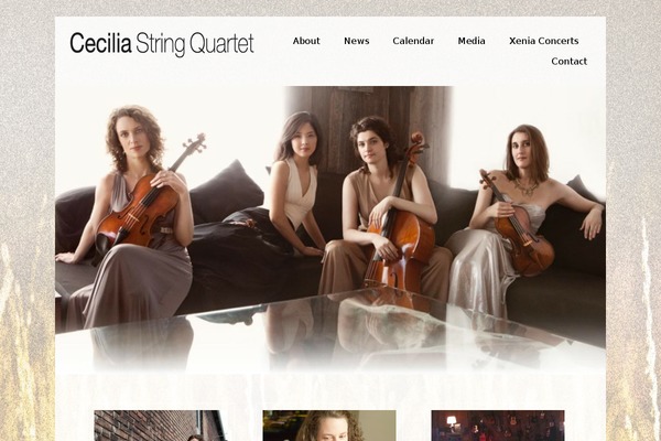 ceciliastringquartet.com site used Portfolio