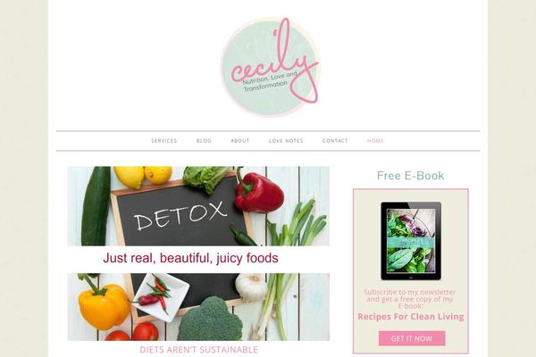 Foodie theme site design template sample