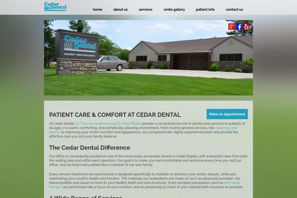 Anderson theme site design template sample