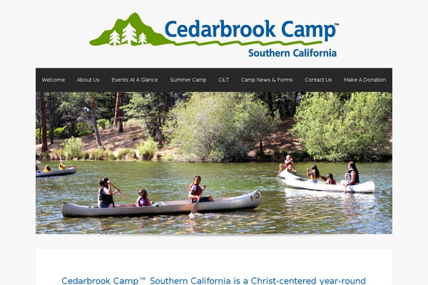 cedarbrookcampca.org site used Theron PRO