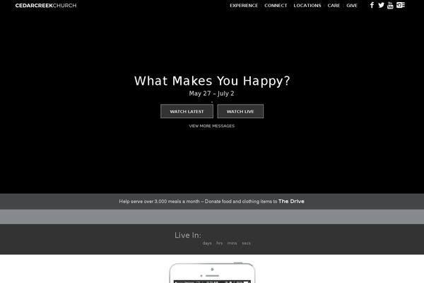 cedarcreek theme websites examples
