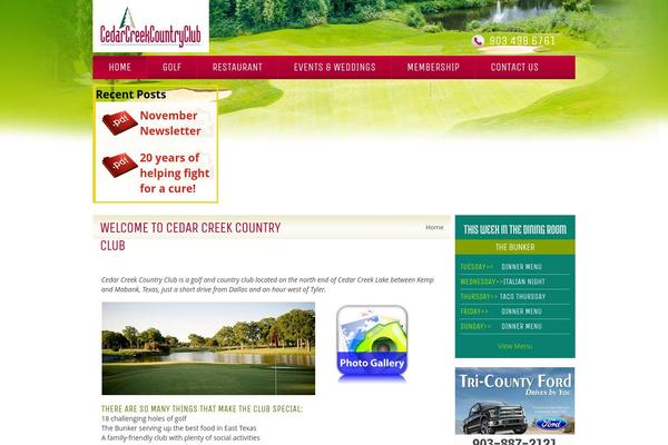cedarcreekcountryclub.com site used Cedarcreekcountryclub
