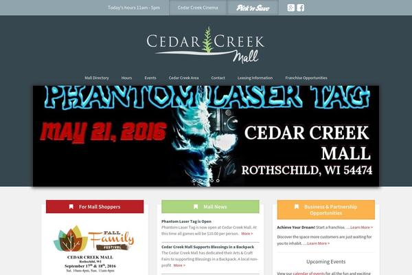 cedarcreekmall.com site used Cedar