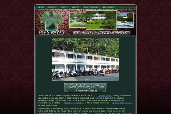 cedarcrestinnmaine.com site used Cedar