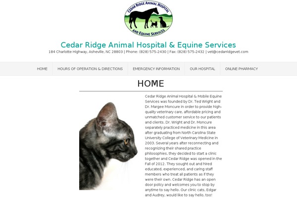 cedarridgevet.com site used Vortex