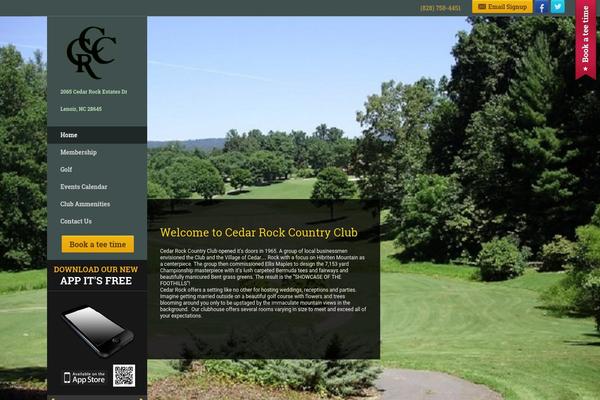 cedarrockcountryclub.com site used Quick18-course-site