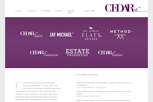 cedarstreetcompanies.com site used Cedarstreet