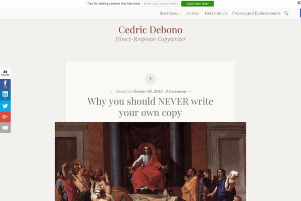 cedricdebono.com site used Libretto